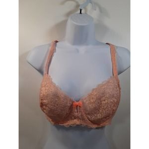 Peach Lace Bralette